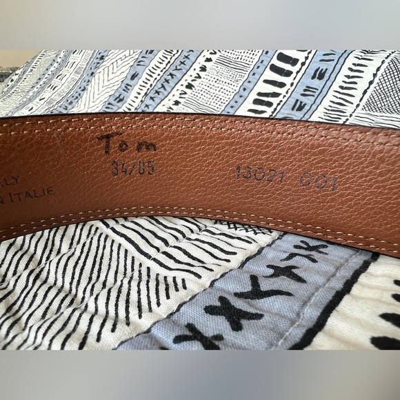 Joseph Abboud Men's Black Genuine Leather Belt Size 34 Formal Business Office - Picture 3 of 7